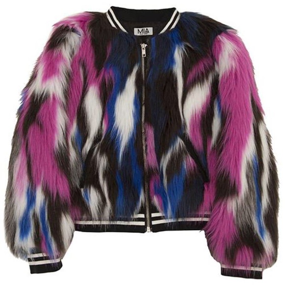 MIA Girls Faux Fur Jacket 5T - Picture 1 of 8